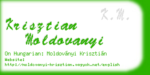 krisztian moldovanyi business card