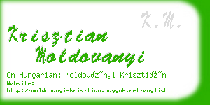 krisztian moldovanyi business card
